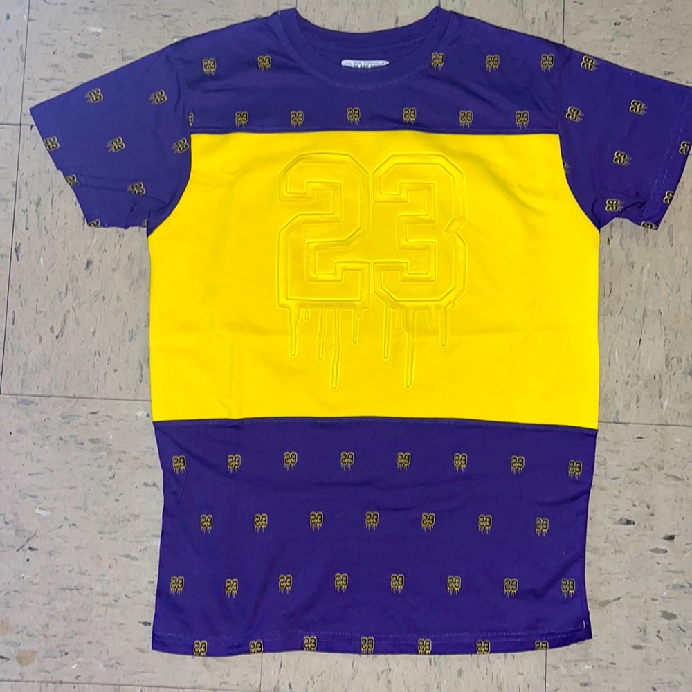 (M)  Black Sheep Shirt Purple & Yellow